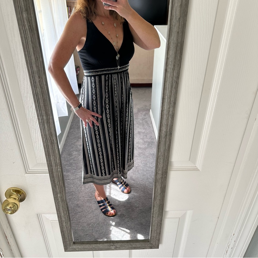 2 for $13 Smocked back midi dress medium